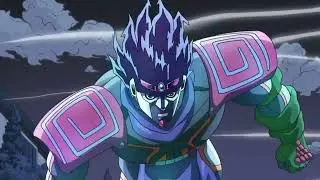 Jotaro and Kira's last fight [RUS Voice Dub]