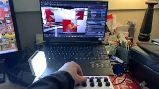 Unreal Engine 5 running on a laptop with MIDI control! Quick cam test with my new AKAI MPK mini 3.