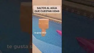 El peligro de saltar al agua. #curiosidades #supervivencia #emergencia