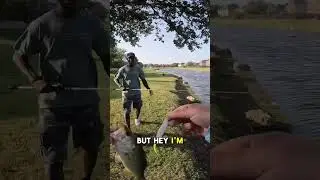 When your buddy sees you catch a fish, they always want to throw what your throwing!