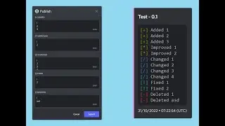 Changelog Discord Bot | Themes, Multiple Projects, Editing