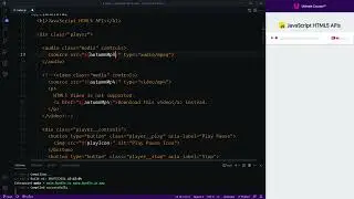 JavaScript HTML5 APIs 029 -audio- Element and Reusing Media APIs
