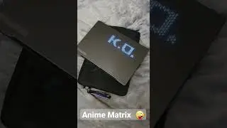 Anime Matrix на ноутбуке Asus ROG Zephirus G14 (2021)