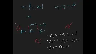 The Moran process on 2 types: a mathematically tractable model.