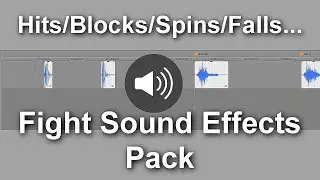 Fight sound effects pack / Hits Punchs Swing Falls Bone-cracks Blocks / Free to use HQ