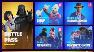 Fortnite CHAPTER 3 SEASON 3 BATTLEPASS Skins Leaked (DARTH VADER Skin, OBI WAN, ALL Cosmetics)