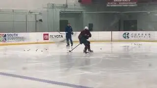 Nichushkin skating with coach Shawn Allard. 12-3-22