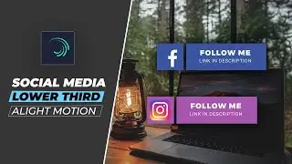 Smooth social media lower third | Alight Motion tutorial