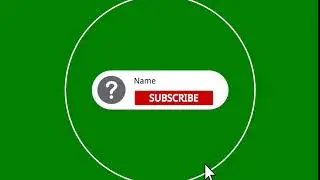 Template - Animated Subscribe Button [Green screen]