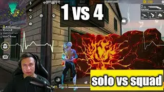 #freefire#tonde gamer 1vs4 situation//heart touching moment//over pawer game play//random squad