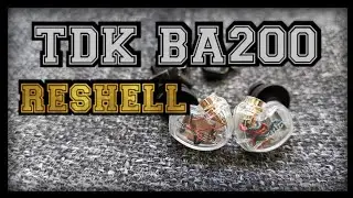 TDK BA200 Reshell to OEM SE535 shure shell [NAKED Tutorial]