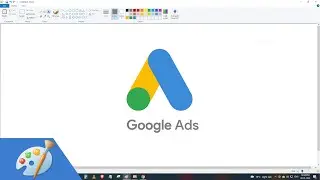 How to draw GOOGLE ADS logo using MS Paint