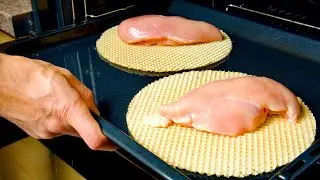 Курица и вафли!!! Всегда съедается до капли! 2 интересных рецепта, которые готовятся проще обычного!