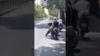 Дед на мотоцикле жесть