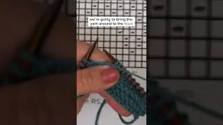 Watch how to knit a lovely star with knit and purl stitches #knitting