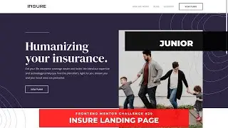 Insure Landing Page | SASS and Responsive