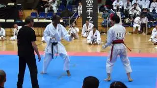 6th World Cup KWF Kumite Frédéric Savane (FR) vs Moses Sebopa (South Africa) (Round 1)