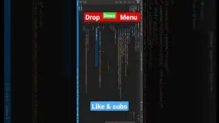 👉drop down menu in 1min using tailwind👈 