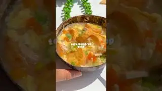 tofu egg drop soup!