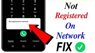 How to fix not registered on network || sim not registered on network problem solved