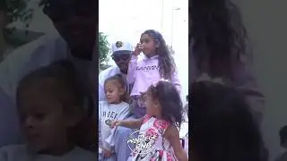 Chris Brown with his 3 kids💫