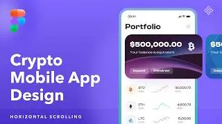 Crypto App Design | Price Tracker App Figma Tutorial - Part 1