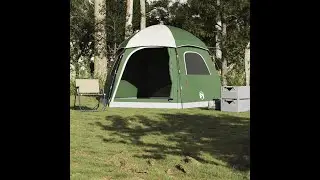 Familietent iglo 6-persoons groen waterdicht