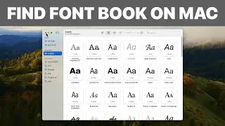 How to Find The Font Book on Mac (Tutorial)