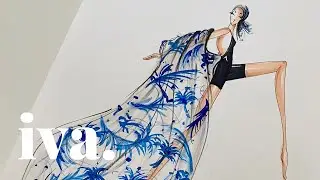 How to Illustrate Floral Pattern, Fashion Illustration  l  Studio Iva