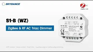 SKYDANCE RF&Zigbee AC Traic Push Dimmer S1-B(WZ)