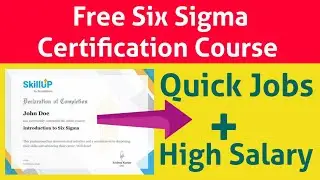 Six Sigma Certification | Agile courses | free courses online with certificates | Free certification