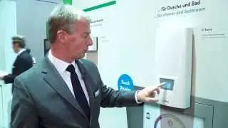 ISH 2015: Jörg A. Gerdes erläutert die CLAGE Neuheiten