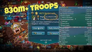 Lords Mobile - We tried to zero a 11B might player with 830+ million troops in KVK! Is it possible?