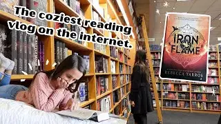 spend the day book shopping and reading with me *cozy reading vlog*