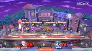 Tiger Smash 4 - Winners Finals - PG | ESAM (Pikachu/Corrin) vs RFang (Mario/Cloud)