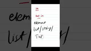 Python - 028 : Membership Operators in Python 