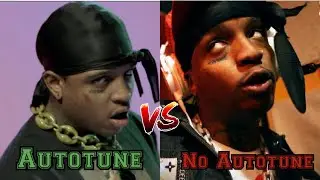 Genius Open Mic VS Actual Songs (Autotune VS No Autotune)
