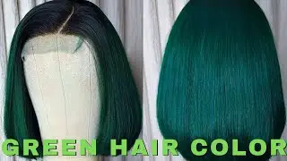 GREEN HAIR COLOURING TUTORIAL: ENLBEAUTYHAIR