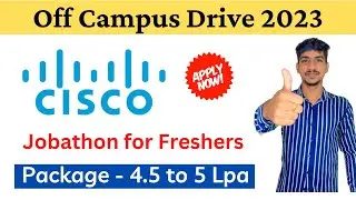Cisco Recruitment 2023 | CISCO Off Campus Drive 2023 | Cisco Hiring Freshers 2023 | Jobathon 2023