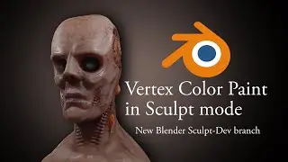 Blender Vertex Painting in Sculpt Mode-timelapse (Sculpt-dev branch test)
