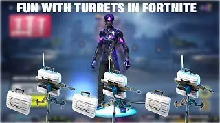 Fortnite live fun with Turrets