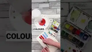 How to Clean Watercolour Brushes witht the Rinse Well #shorts #watercolorpainting #brushcleaning