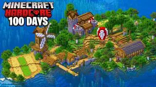 100 Days on an Island in Hardcore Minecraft