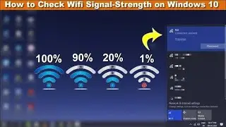 How to Check Wi-Fi Signal Strength using Command Prompt in Windows 10 | 