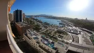 Malaga Spain- Costa Del Sol Daytime Skyline