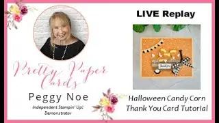 Halloween Candy Corn Thank You Card Tutorial!