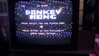 Donkey Kong Atari 800XL gameplay review! - And, some ATASCII animation art from 1990