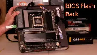 How to use the Bios Flash Back Button on the GIGABYTE B650 AORUS ELITE AX Motherboard BIOS Update