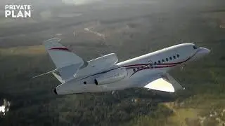 Falcon 900 Jet Charter with PRIVATE PLAN