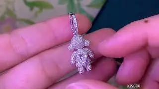 Little Bear pendant #bears #shorts #factory #diamond #jewellery #wholesale #pendant #luxury #kirin